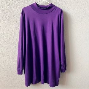 Woman Within Mock Turtleneck Tunic